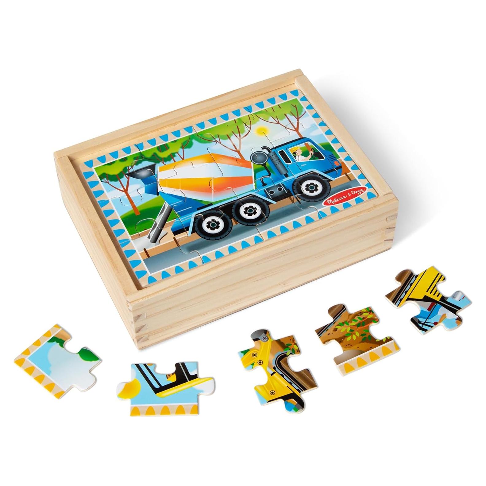 Rompecabezas de Madera Vehículos de Construcción Melissa & Doug