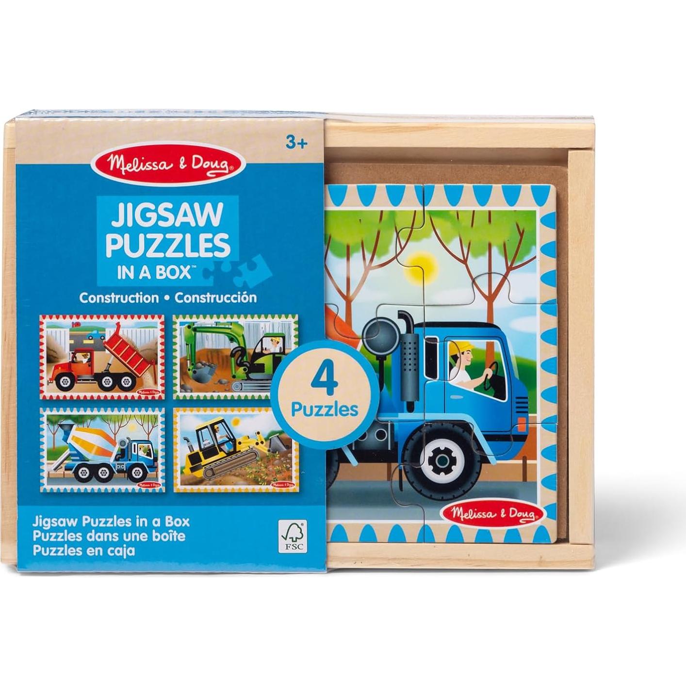 Rompecabezas de Madera Vehículos de Construcción Melissa & Doug