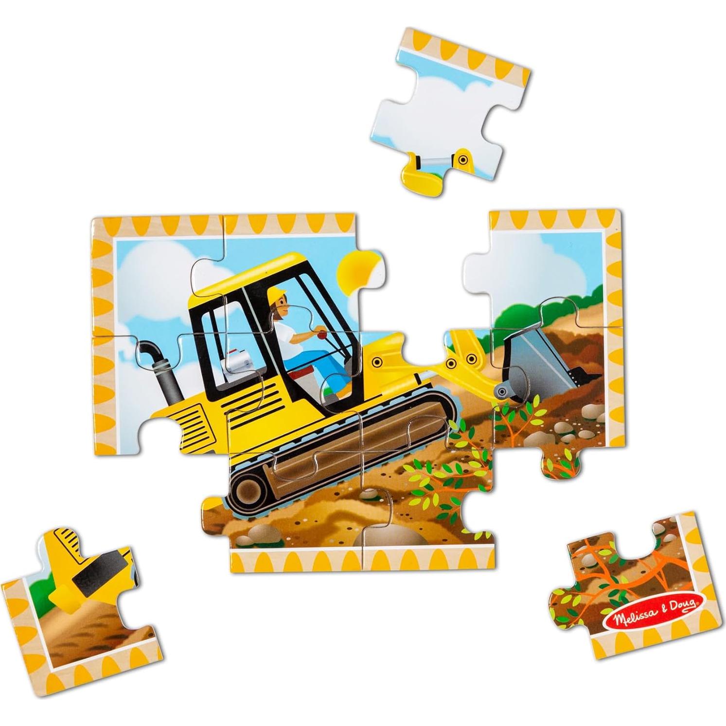 Rompecabezas de Madera Vehículos de Construcción Melissa & Doug