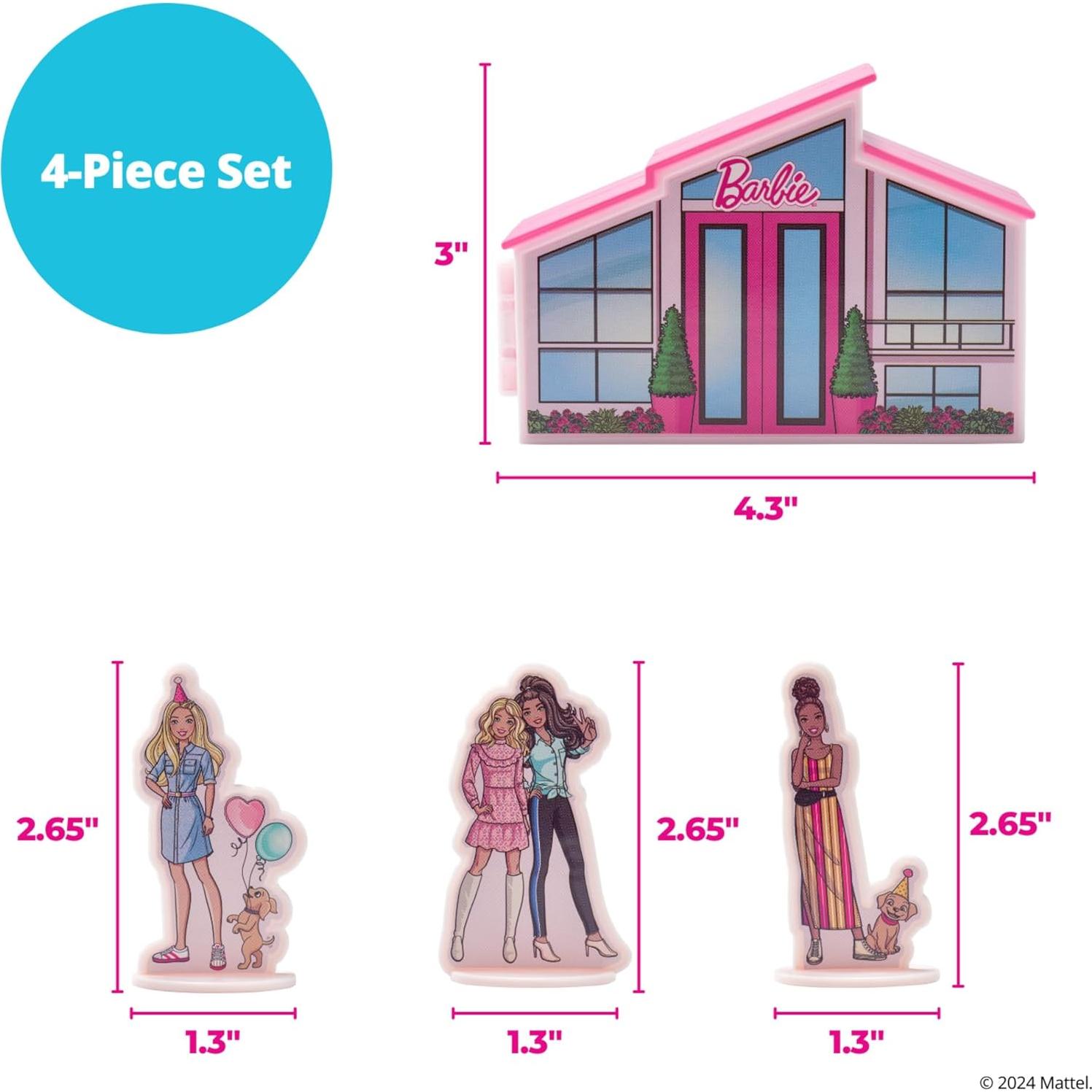 Set de Decoración de Pastel Barbie Dreamhouse 4 Piezas