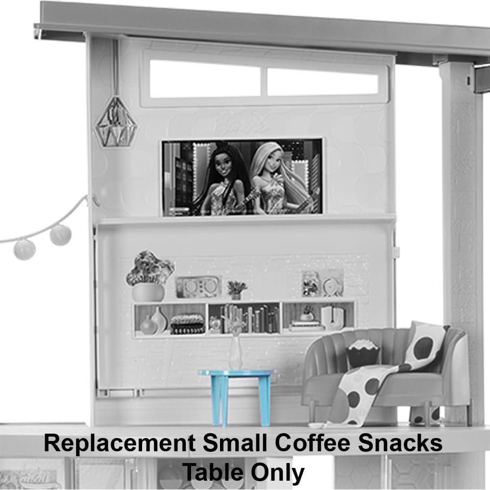 Mesa de Snacks de Repuesto Teal para Barbie Dreamhouse HMX10