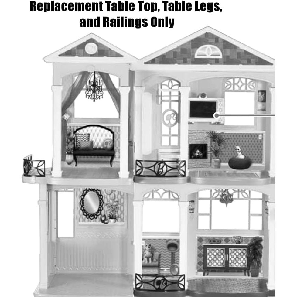 Mesa Superior Marrón de Reemplazo Mattel para Casa de Sueños Barbie