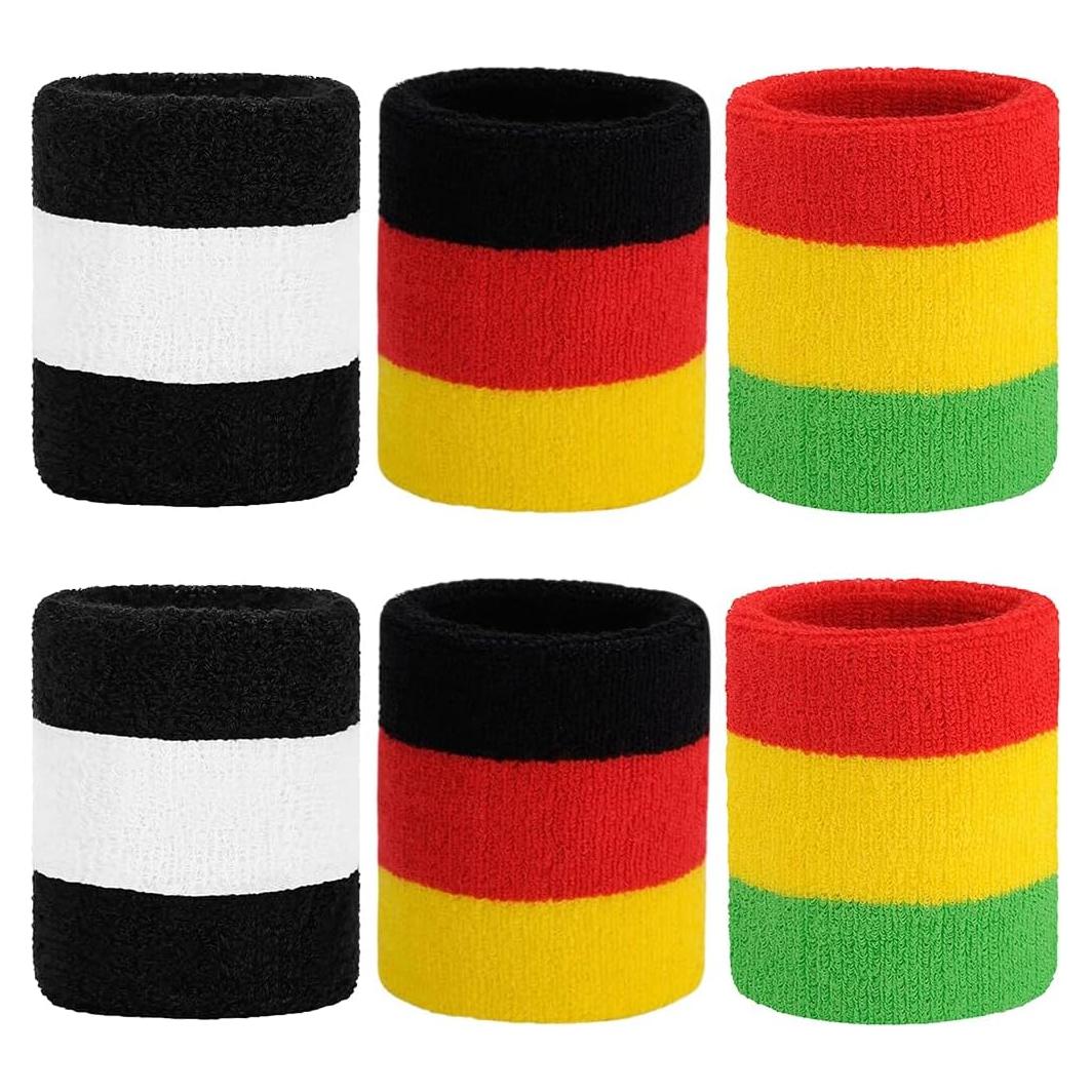 Muñequera Deportiva BEACE 6PCS Algodón Antideslizante