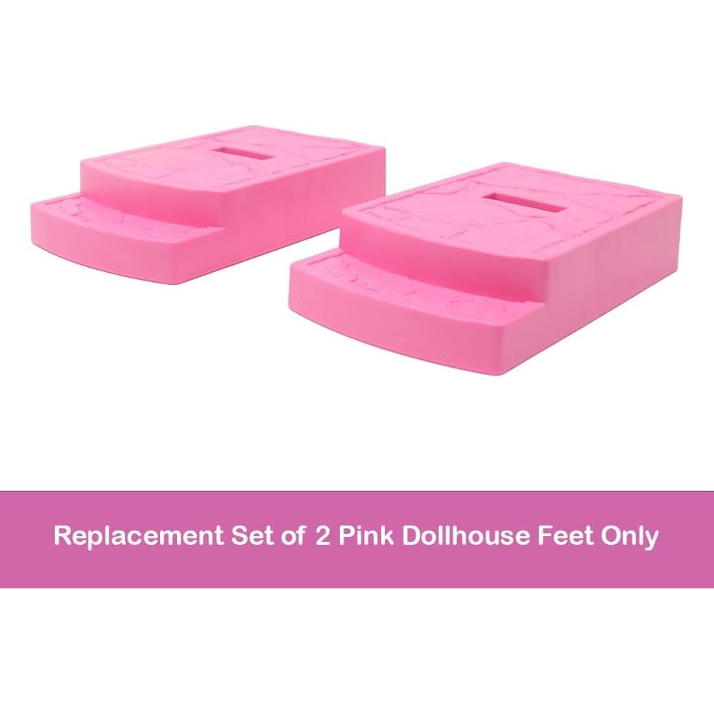 Piezas de Repuesto Barbie Dreamhouse HMX10 - 2 Pies Rosas