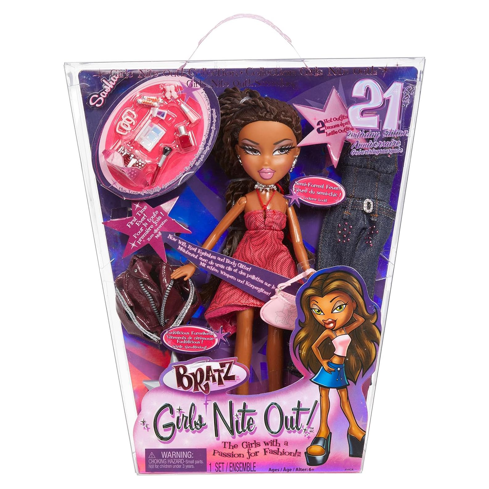 Muñeca Bratz Chicas Noche Fuera Sasha Edición 21 Cumpleaños
