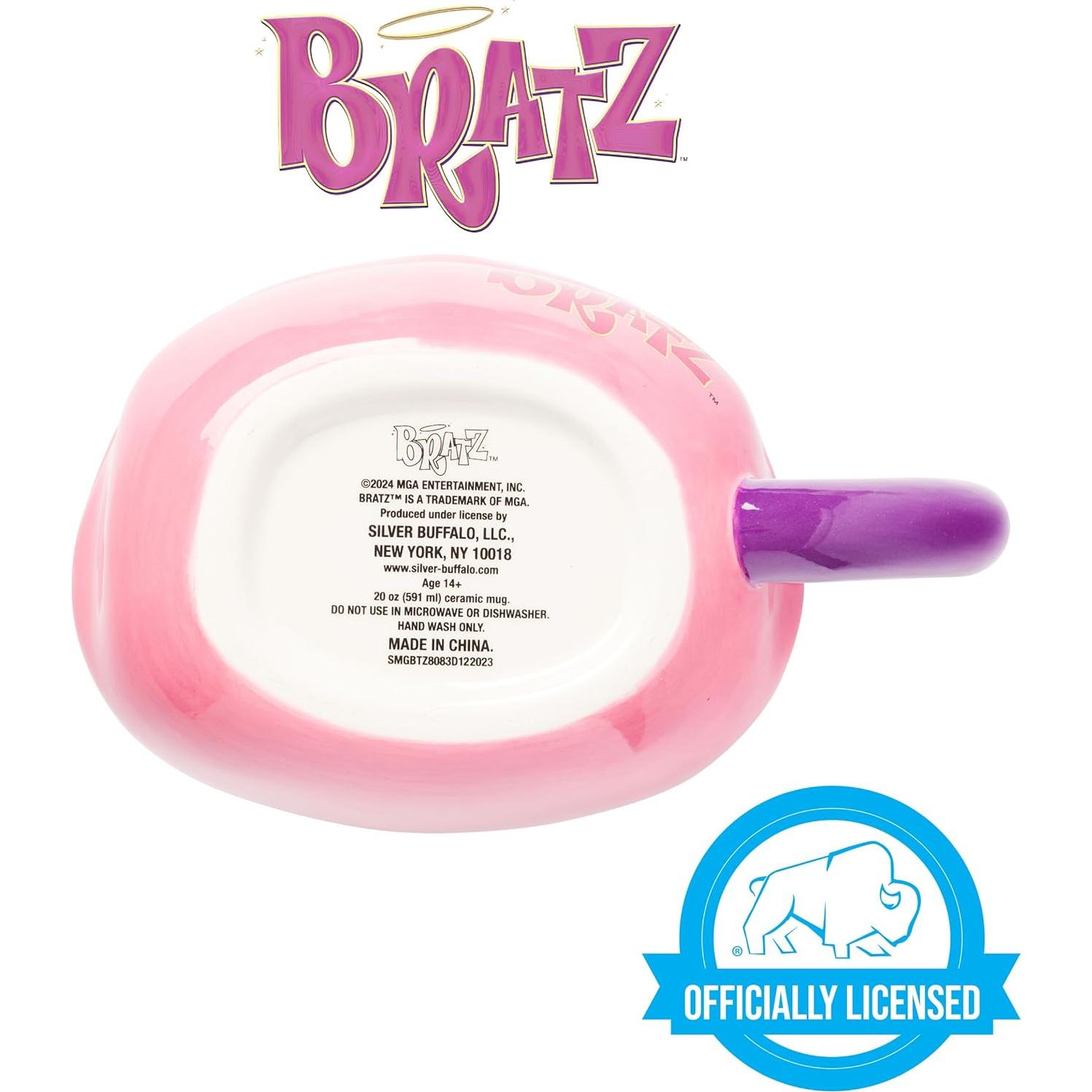 Taza Cerámica 3D Bratz Silver Buffalo 591 ml Labios