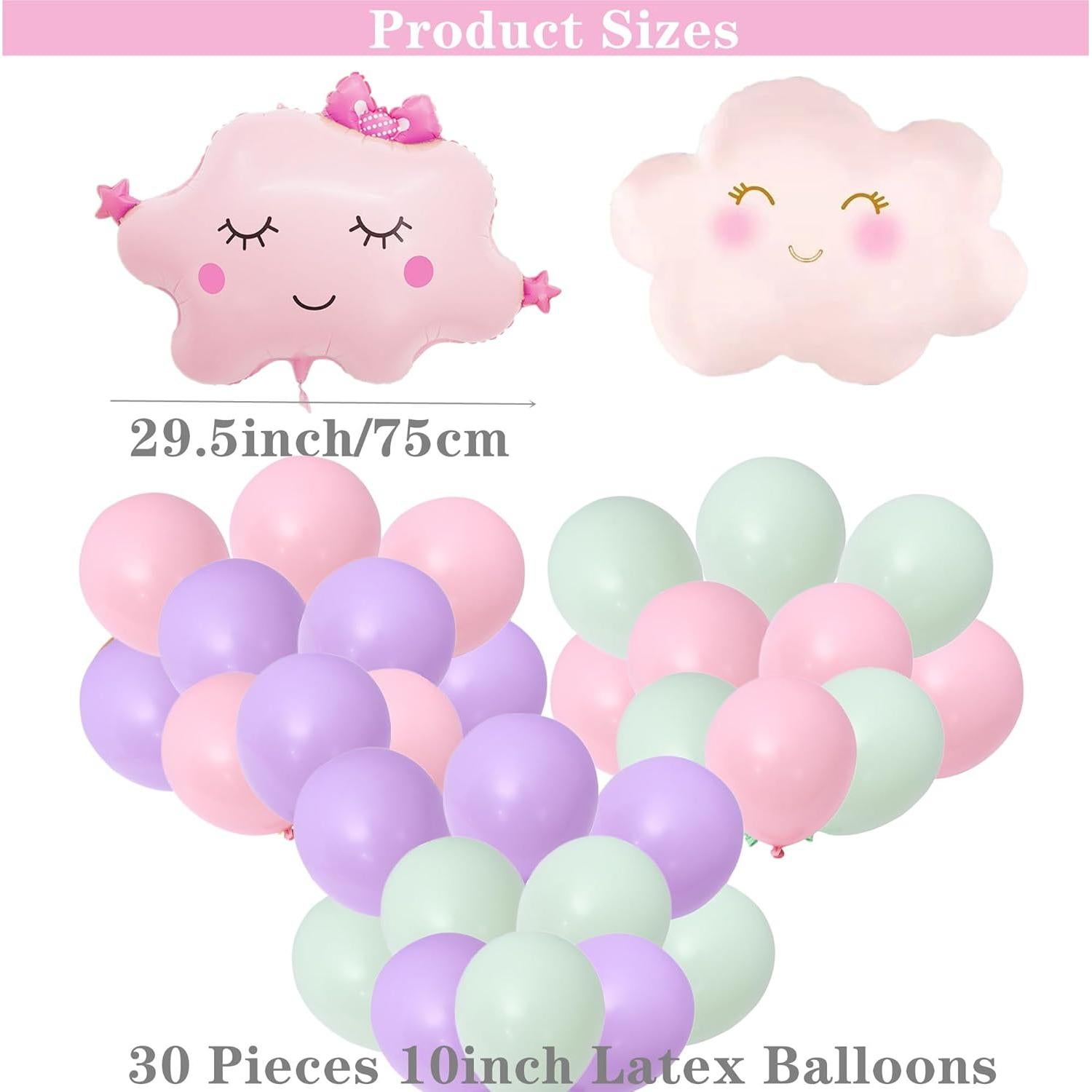 Decoraciones de Fiesta de Sueño Rosa DUFACAI - 53 Piezas