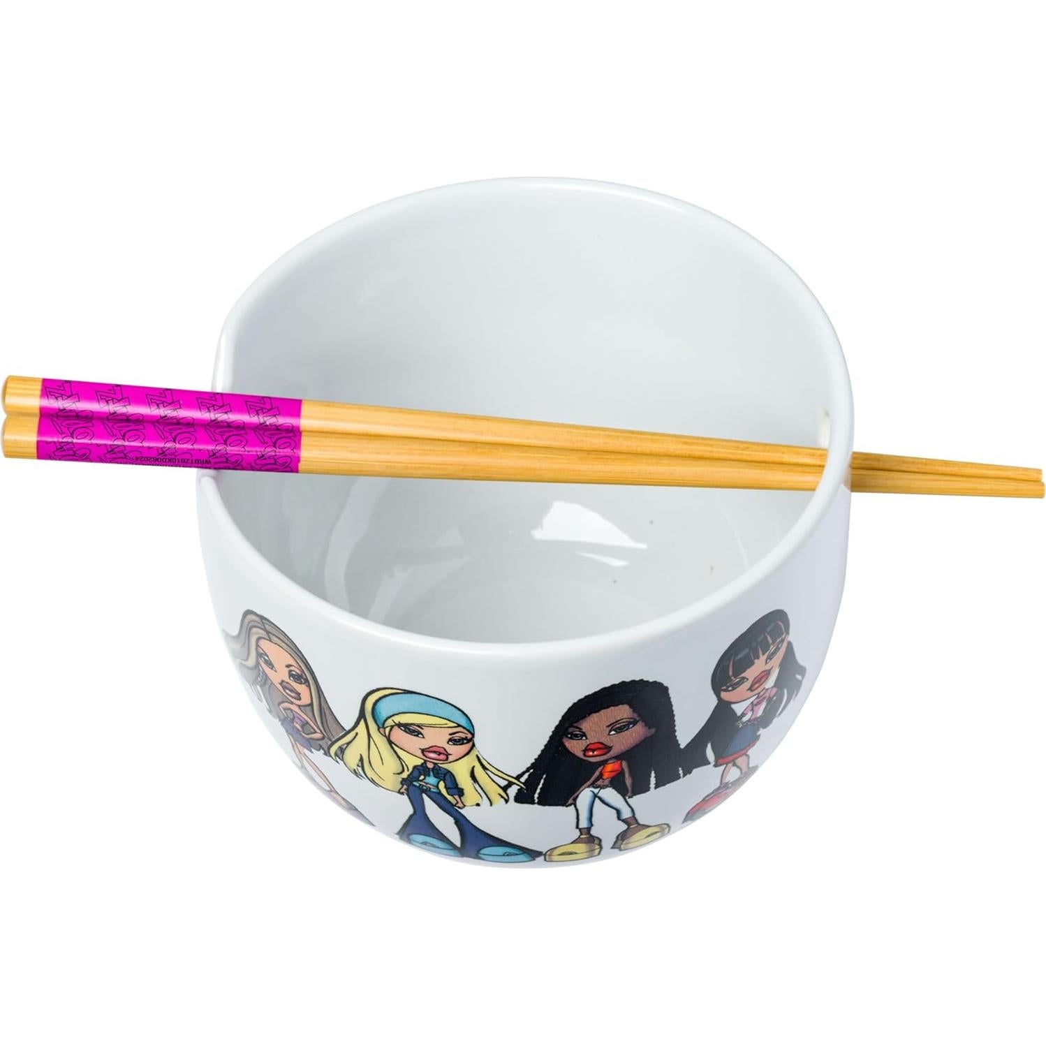 Tazón de Ramen Cerámica Bratz 590ml con Palillos Reutilizables