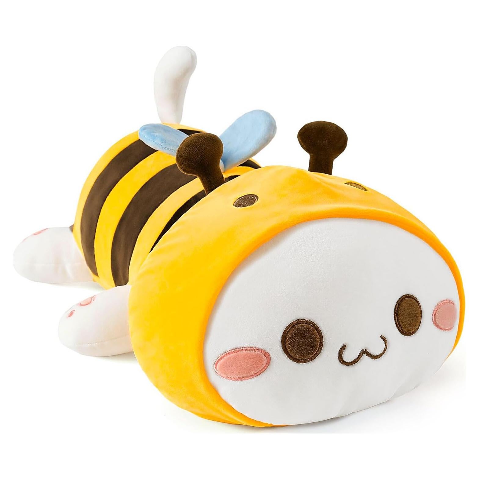 Juguete de Peluche Gato Abeja Amarillo Onsoyours 50 cm Suave