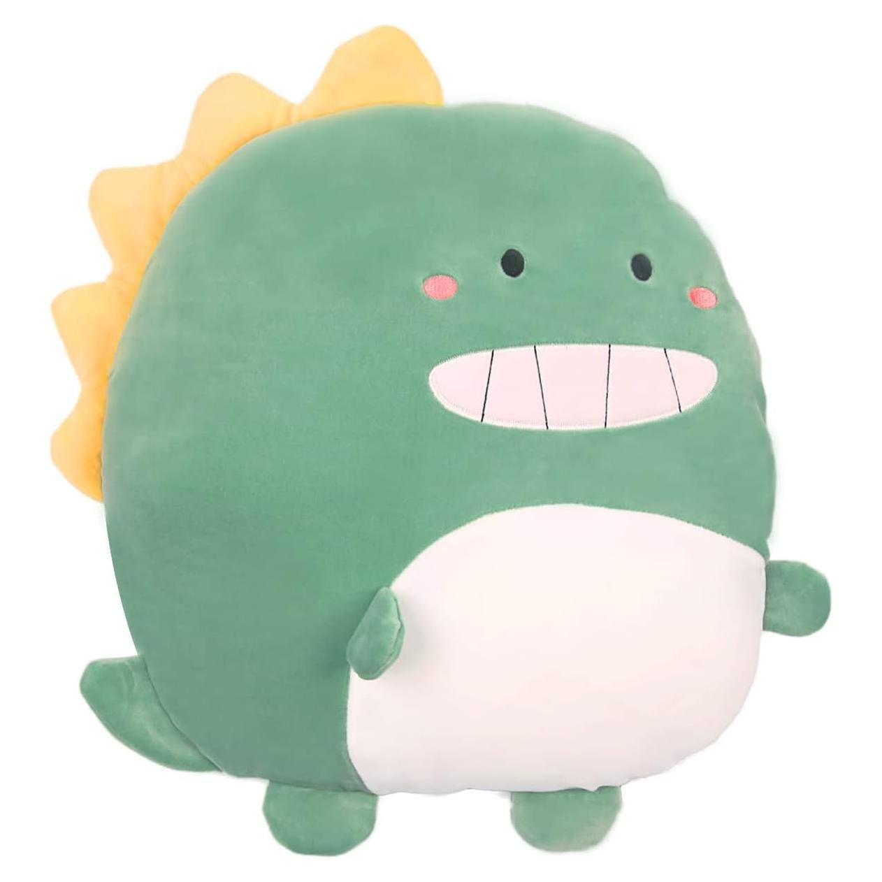Almohada de Peluche Dinosaurio Verde ARELUX 40.6 cm Kawaii