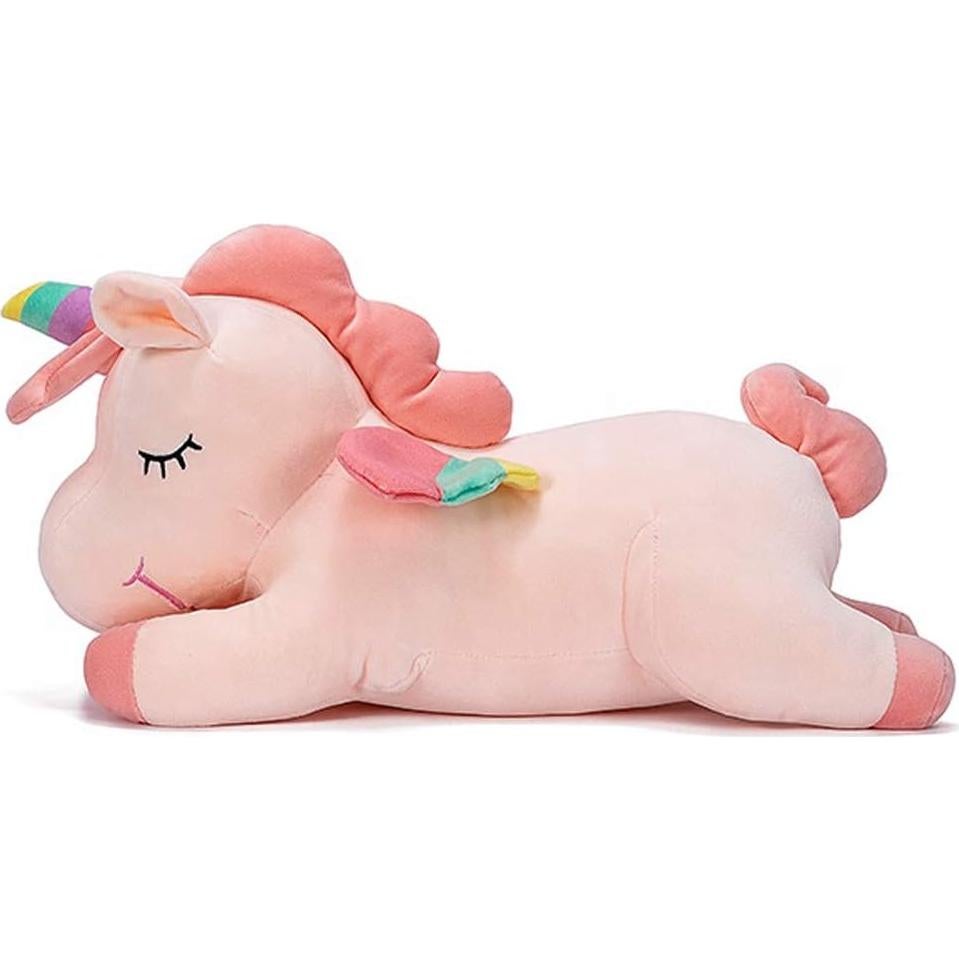 Almohada de abrazo unicornio Hitoshe 80 cm rosa peluche