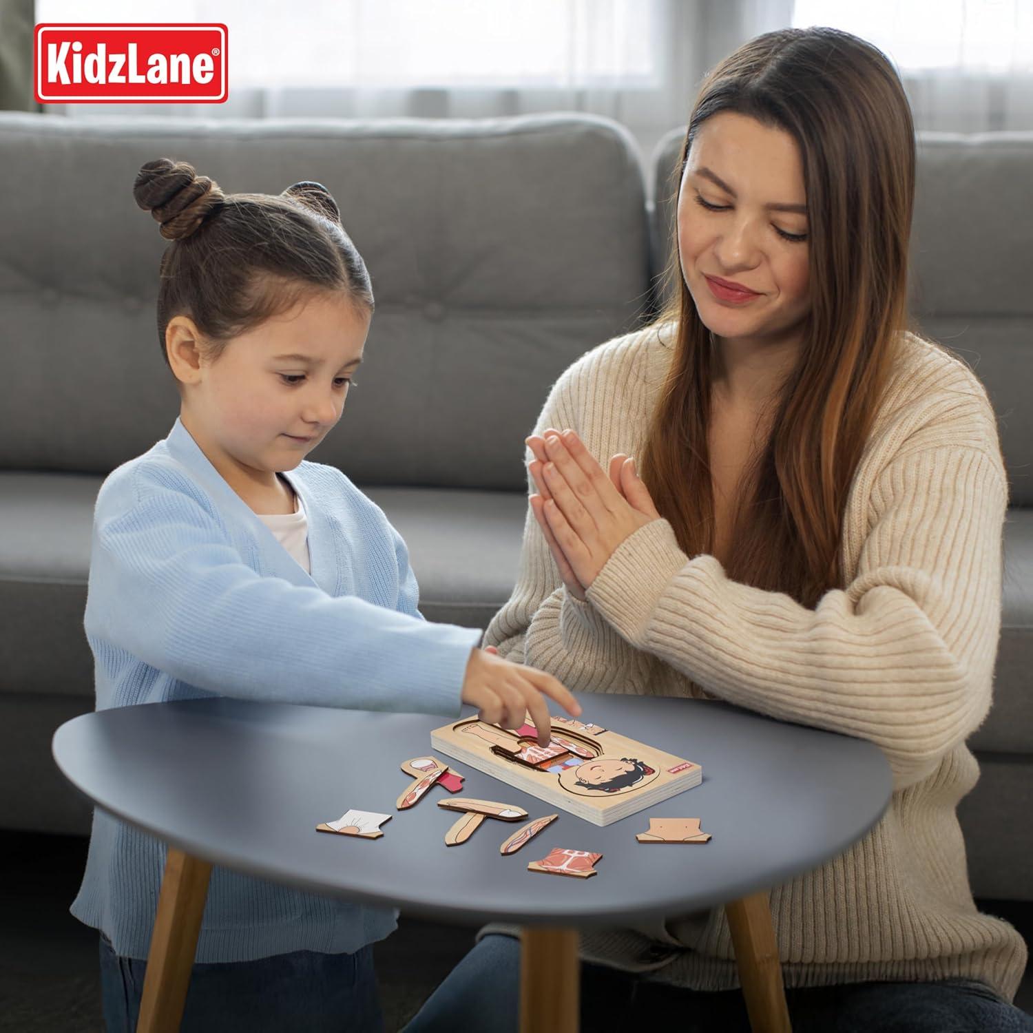 Rompecabezas de Madera Kidzlane Mi Cuerpo 5 Capas Educativo