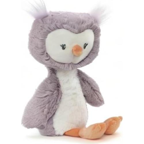 Peluche Búho Lil' Luvs Baby GUND 30 cm Morado y Blanco
