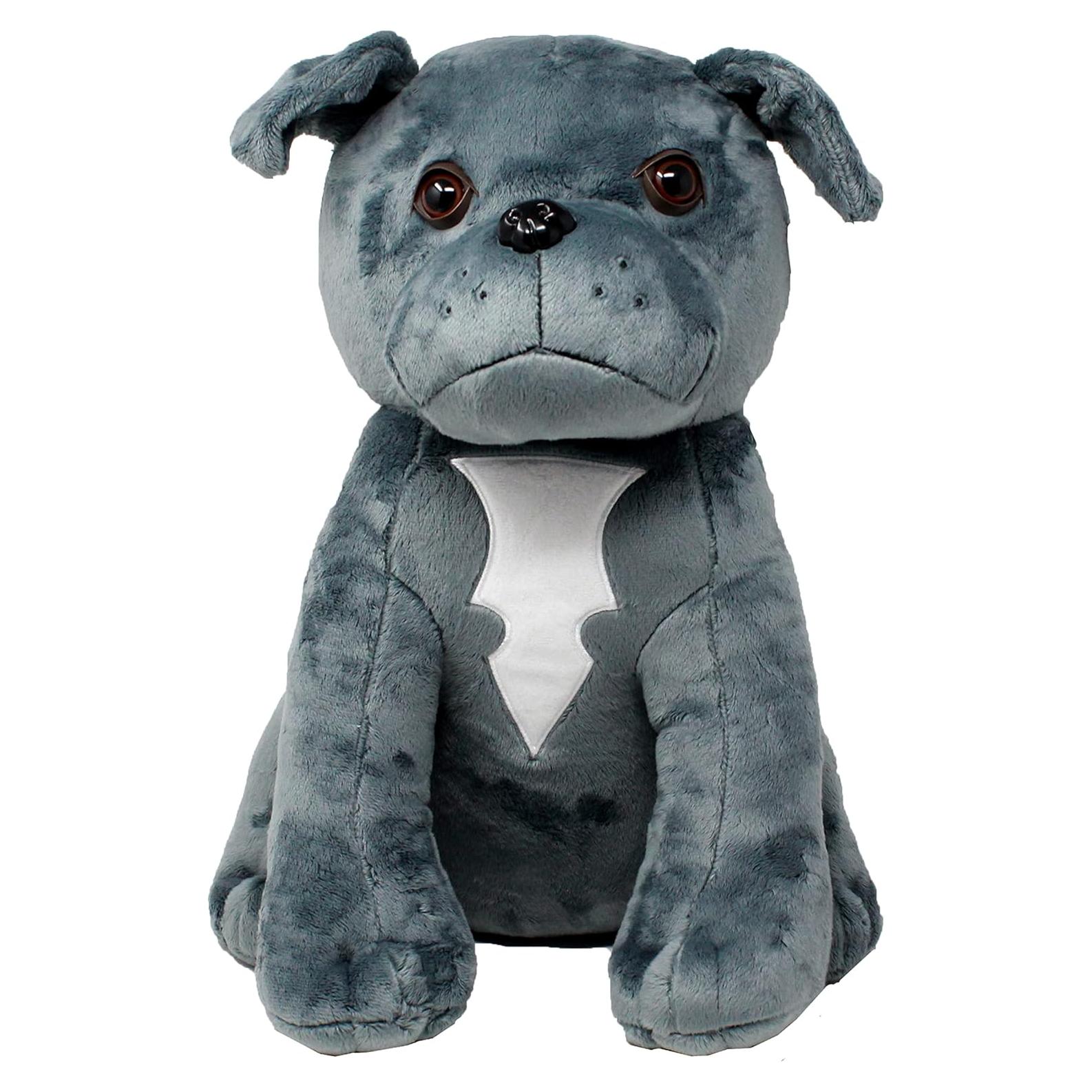 Peluche Magnum 40 cm Perro Pitbull Gris - Mascota Adoptada