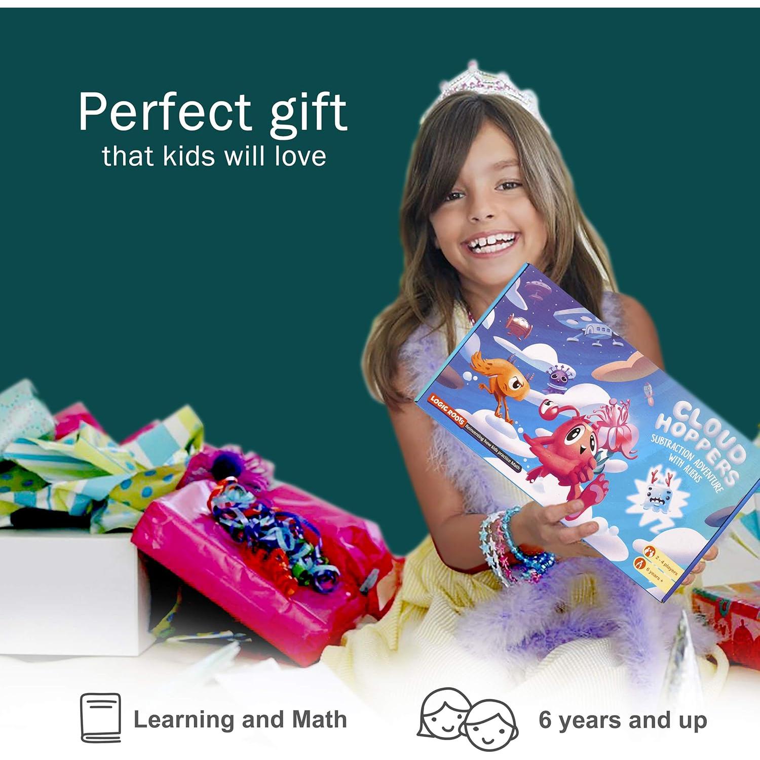 Juego de Mesa Cloud Hoppers - Matemáticas para Niños 6+