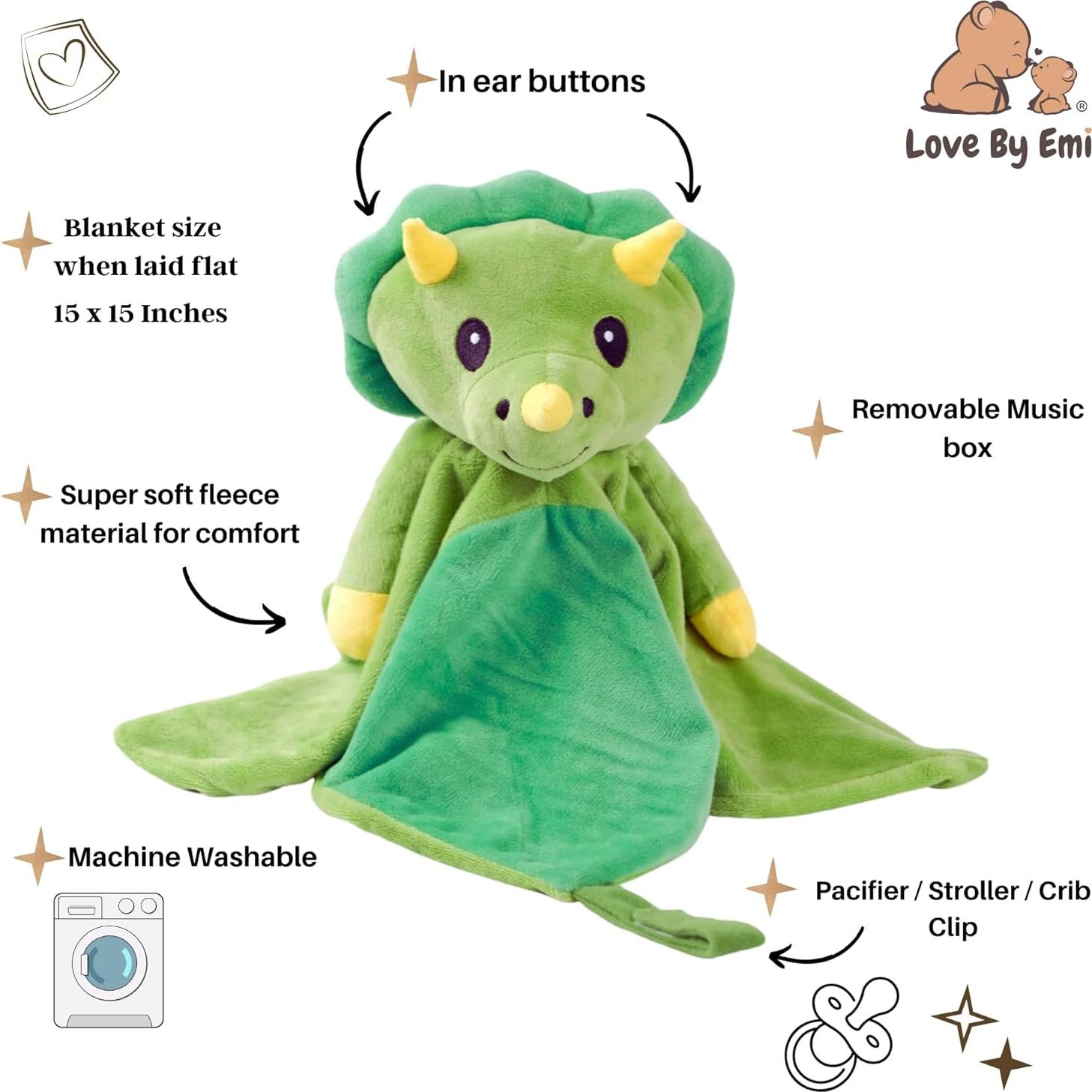 Peluche musical para bebés Love by Emi - Ruido blanco y cuna