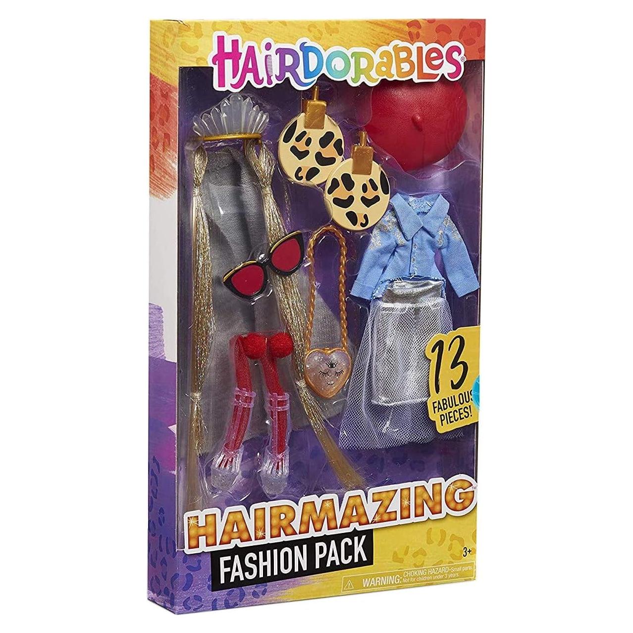 Conjunto de moda 13 piezas Hairmazing Just Play para muñecas