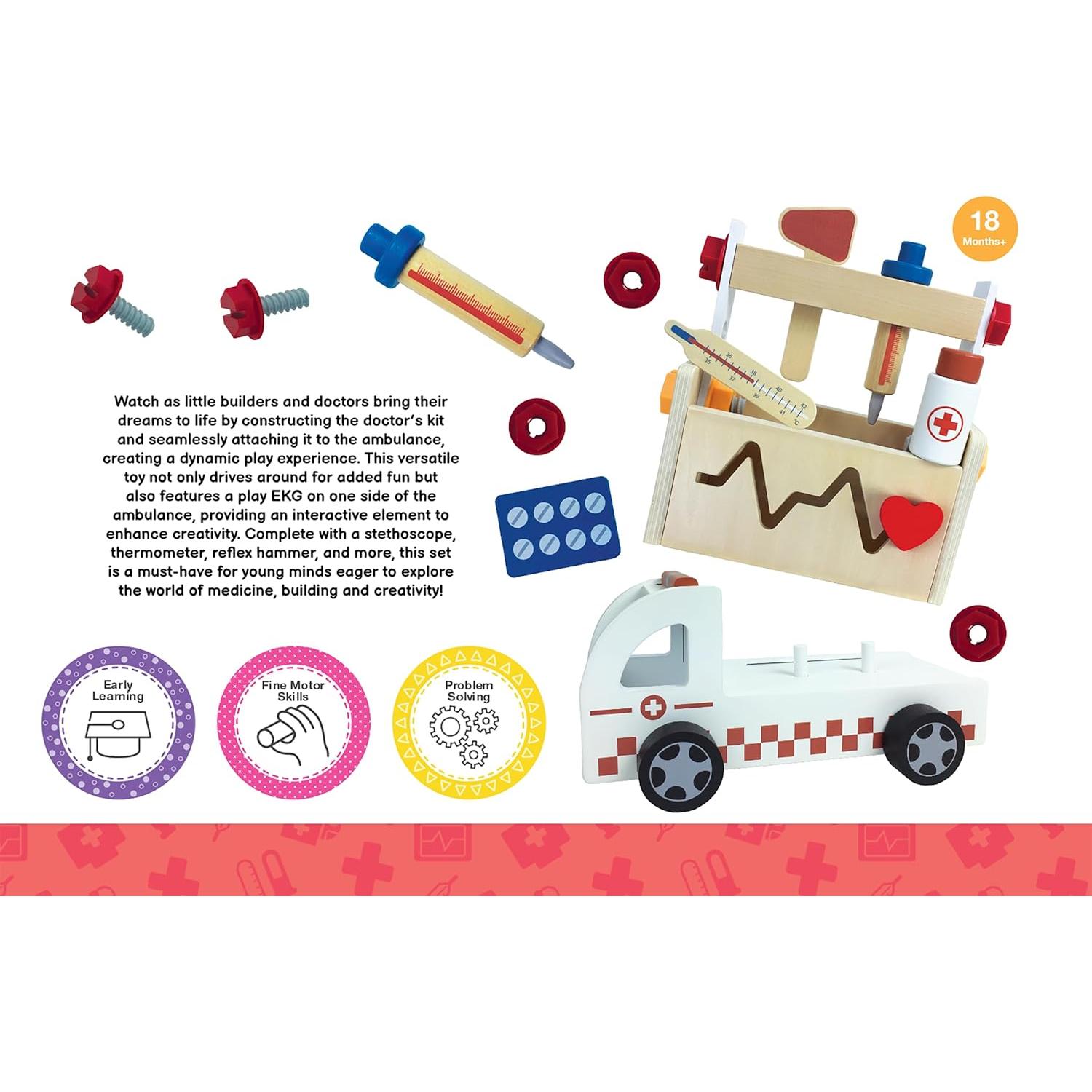 Kit de Doctor Brillante Ambulancia Julian & Luca 1.18 kg