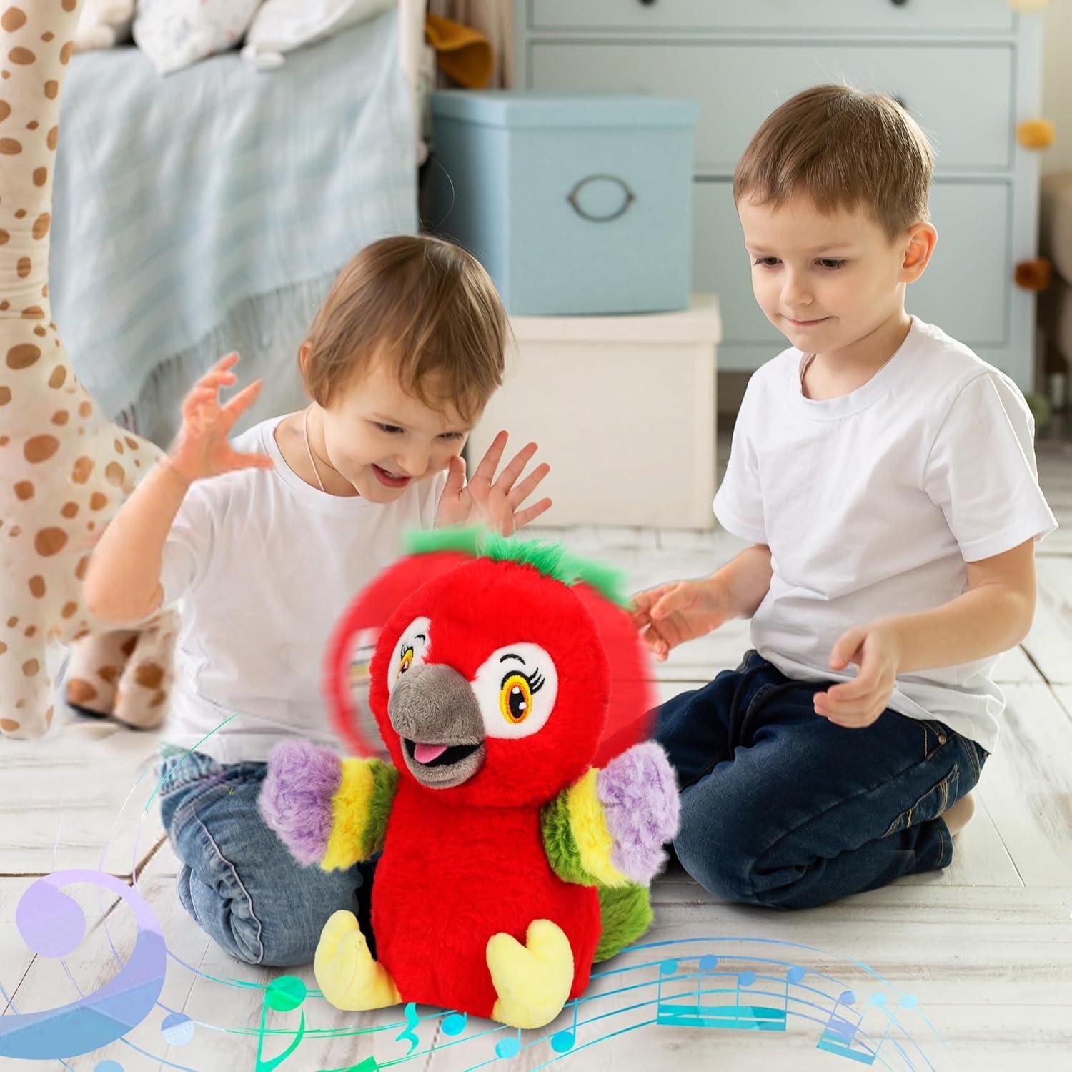 Loro Parlante Eléctrico Cuteoy 25.4cm Juguete Musical Interactivo