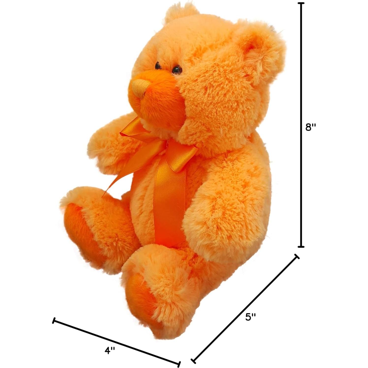 Oso de Peluche Naranja Anico 20 cm Suave para Niños