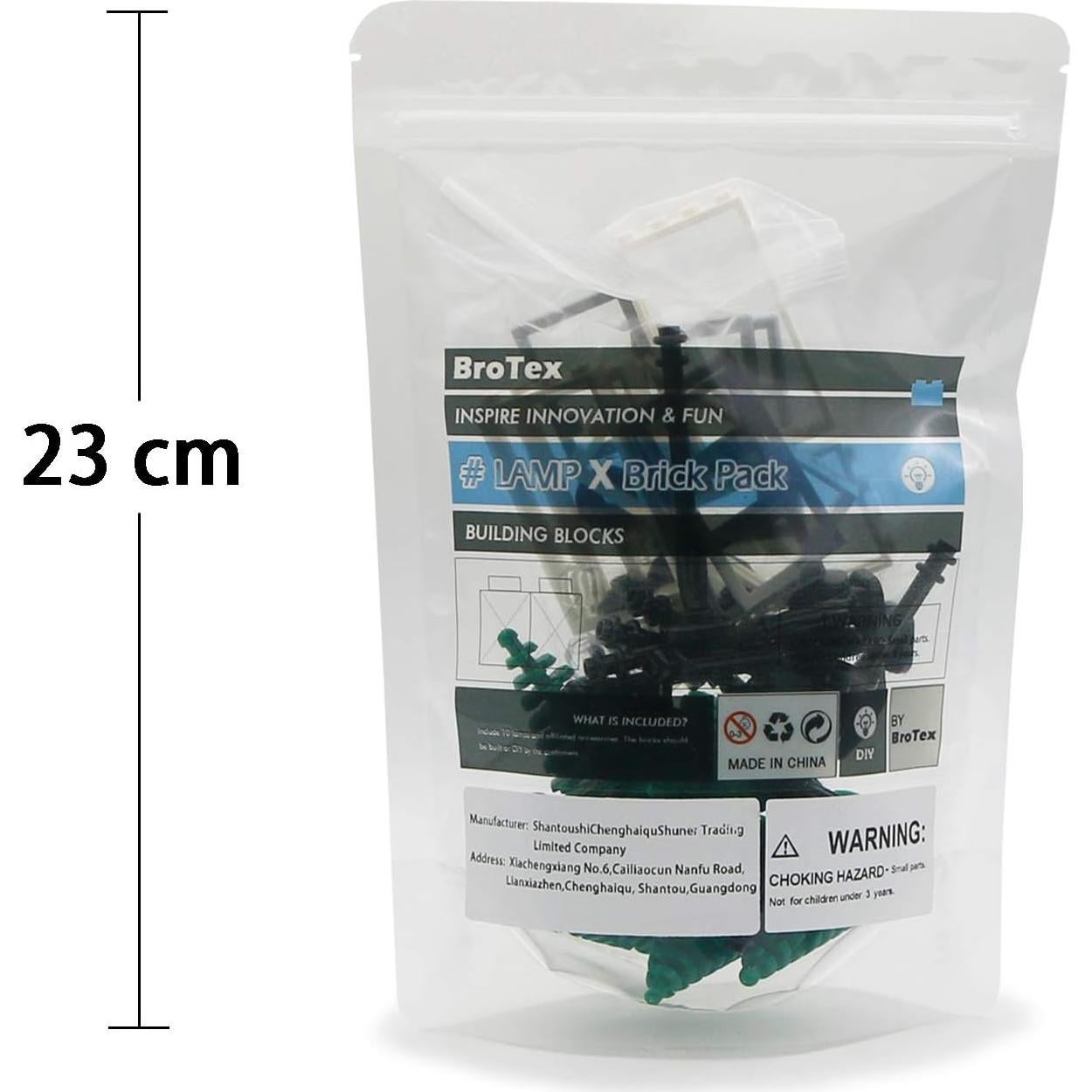 Accesorios de Ladrillos BroTex Farolas y Puertas 20 Piezas