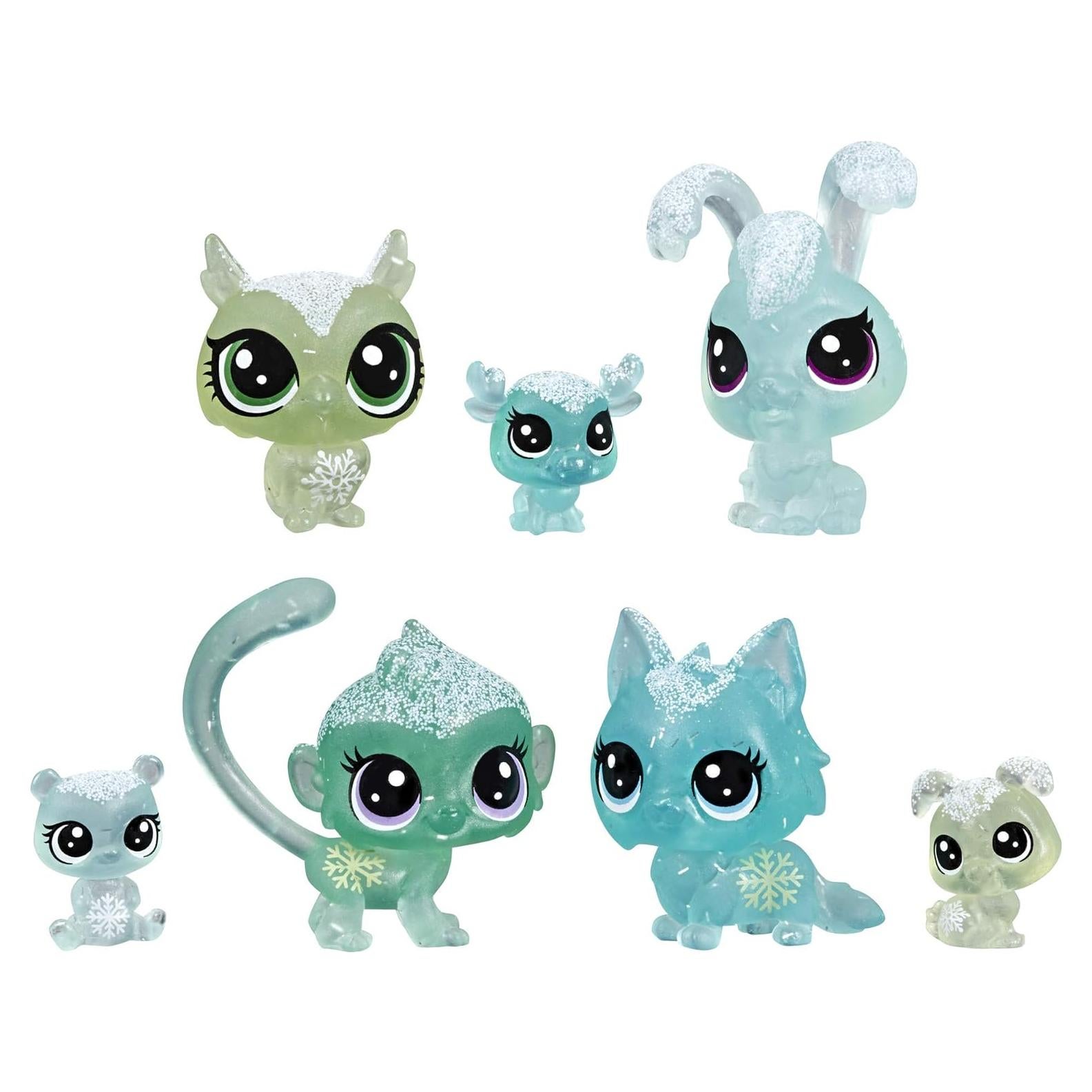 Juguete Littlest Pet Shop Maravilla Helada 7 Mascotas Verdes