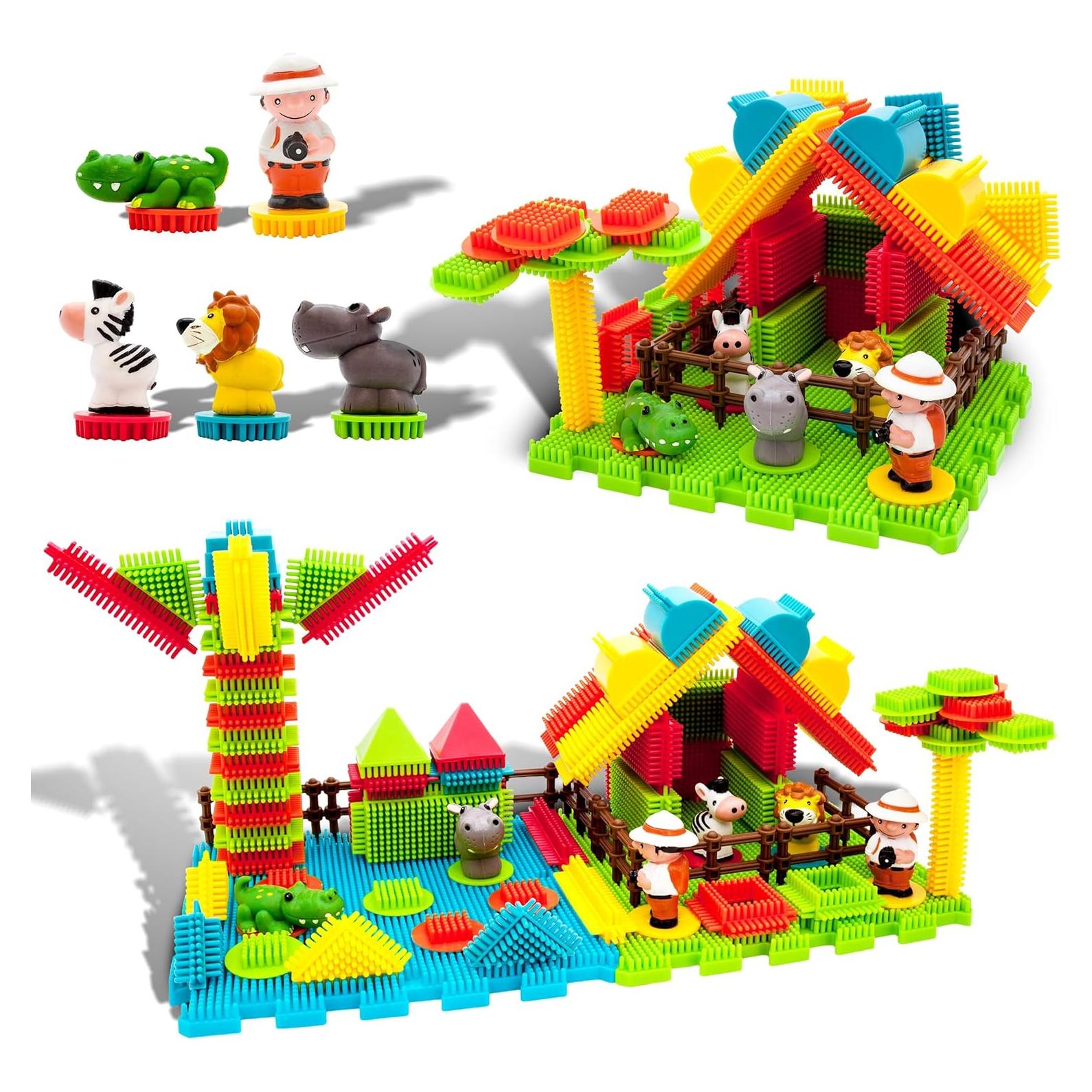 PicassoTiles PTB100 100 Piezas Bloques Erizo Granja