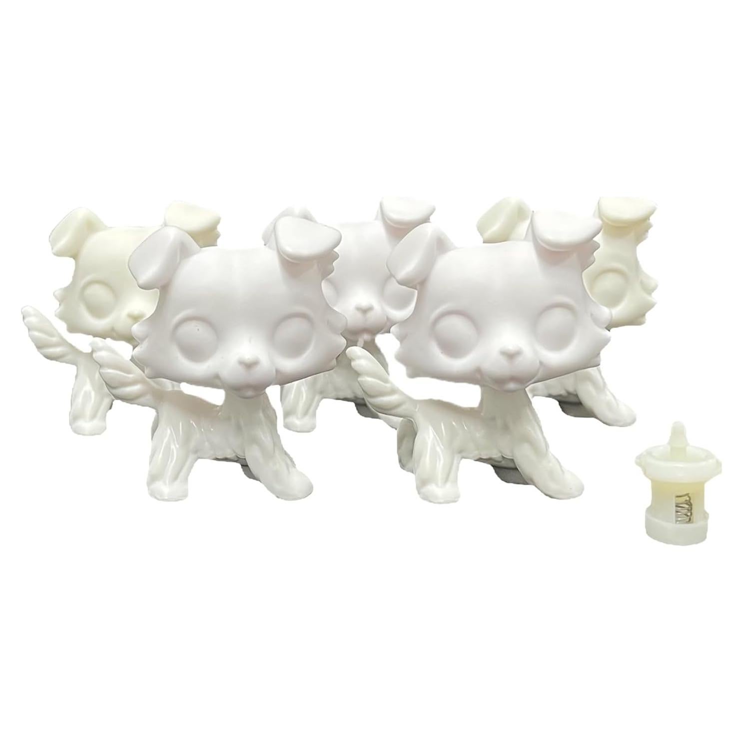 Base Blanca para Mascotas LPSCB 5 Piezas Collie DIY