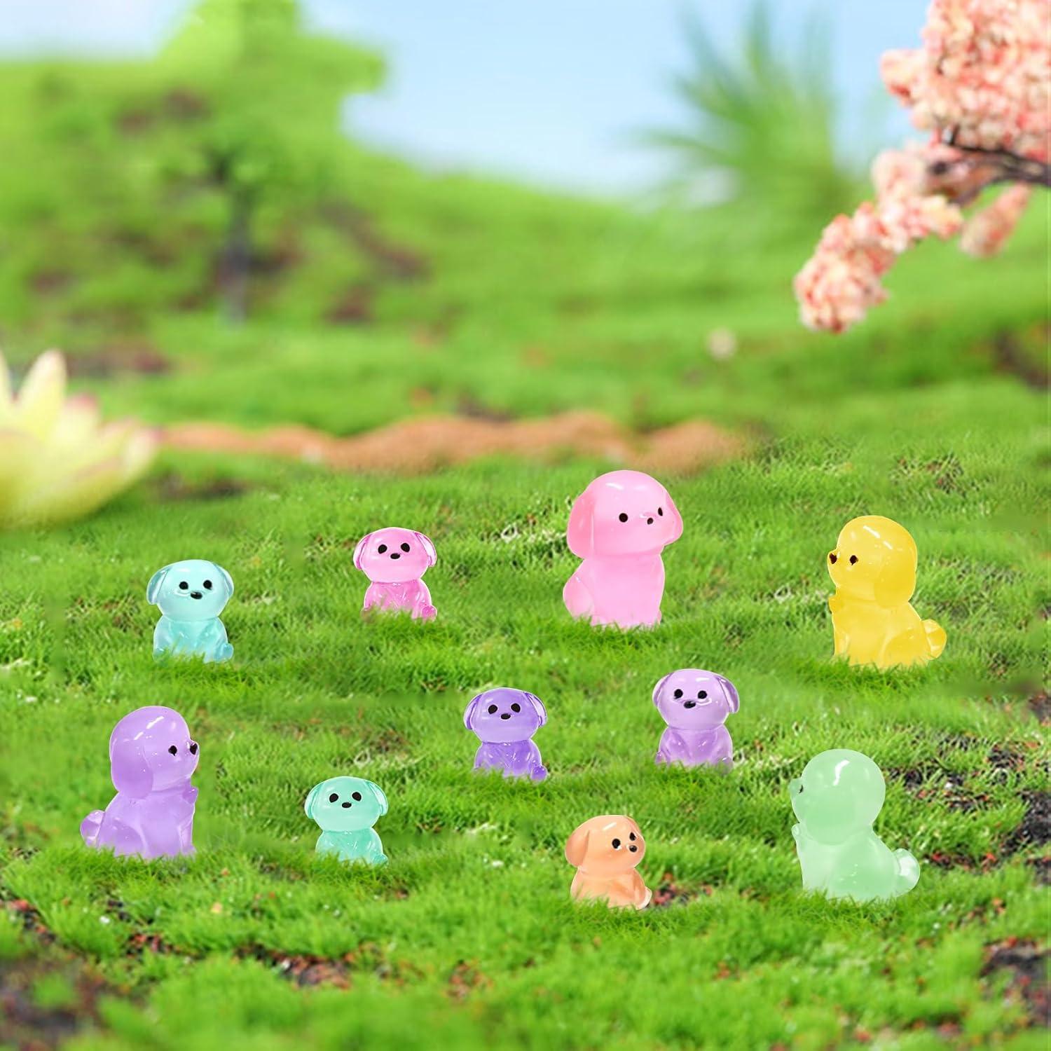 36 Mini Figuras de Perro Luminiscentes HOMICO para Decoración