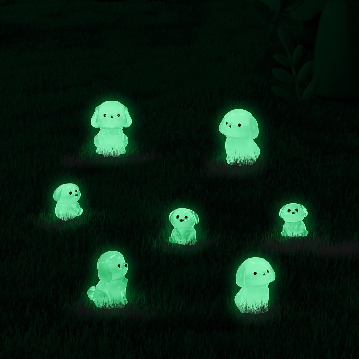 36 Mini Figuras de Perro Luminiscentes HOMICO para Decoración