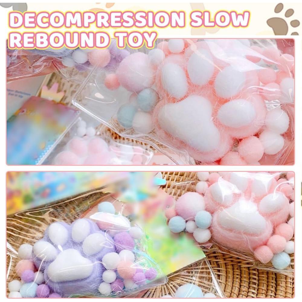 Juguete Sensorial de Silicona Pata de Gato HOAIME Blanco 10.16 cm