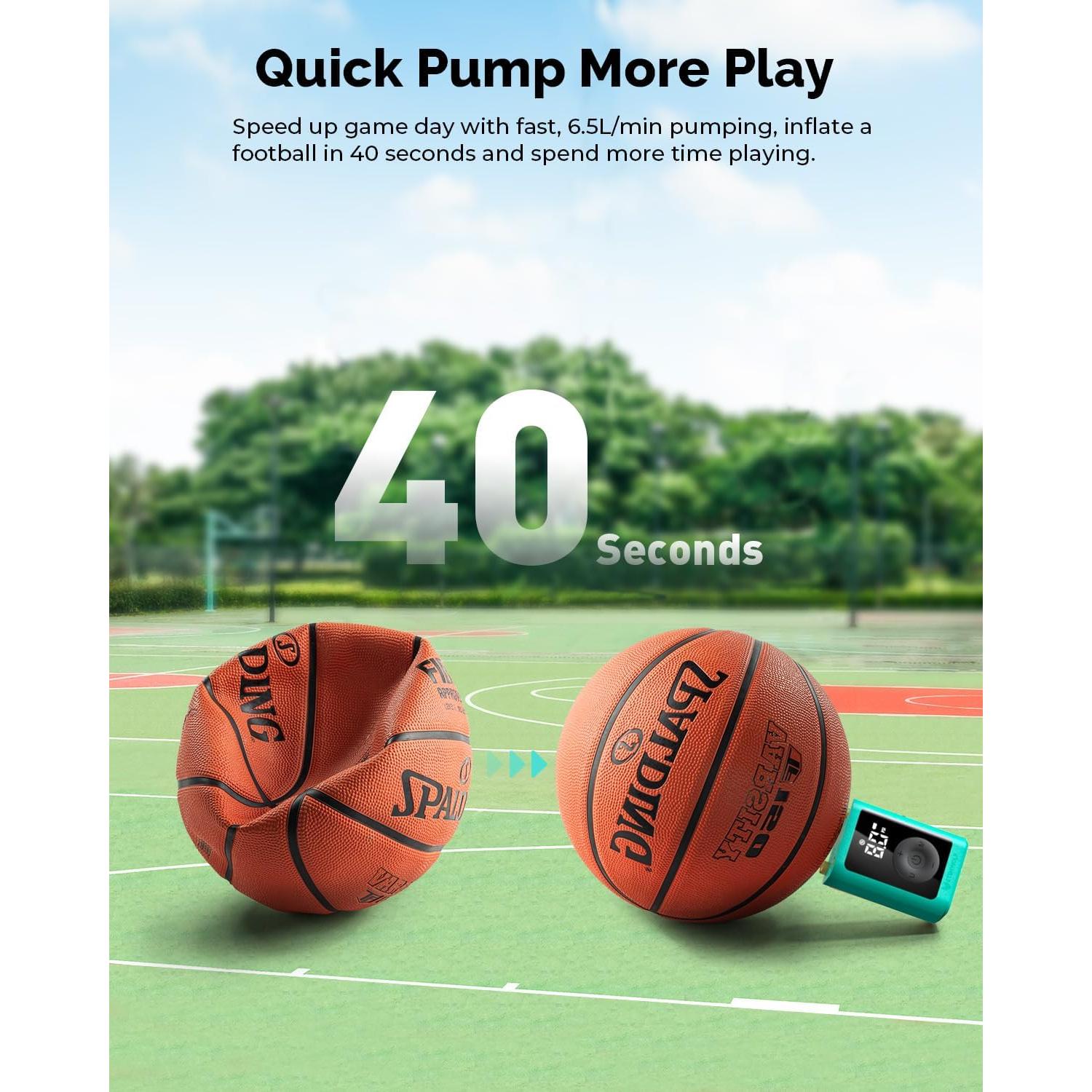 Bomba de Aire Eléctrica ETENWOLF P300 para Pelotas 2-17 PSI