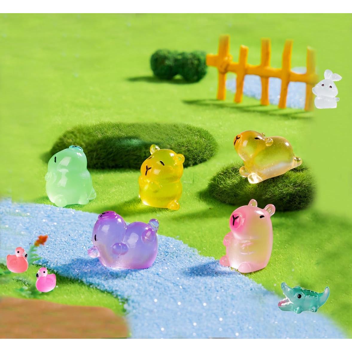 150 Figuras de Animales Miniatura Luminiscentes U-Zimikee