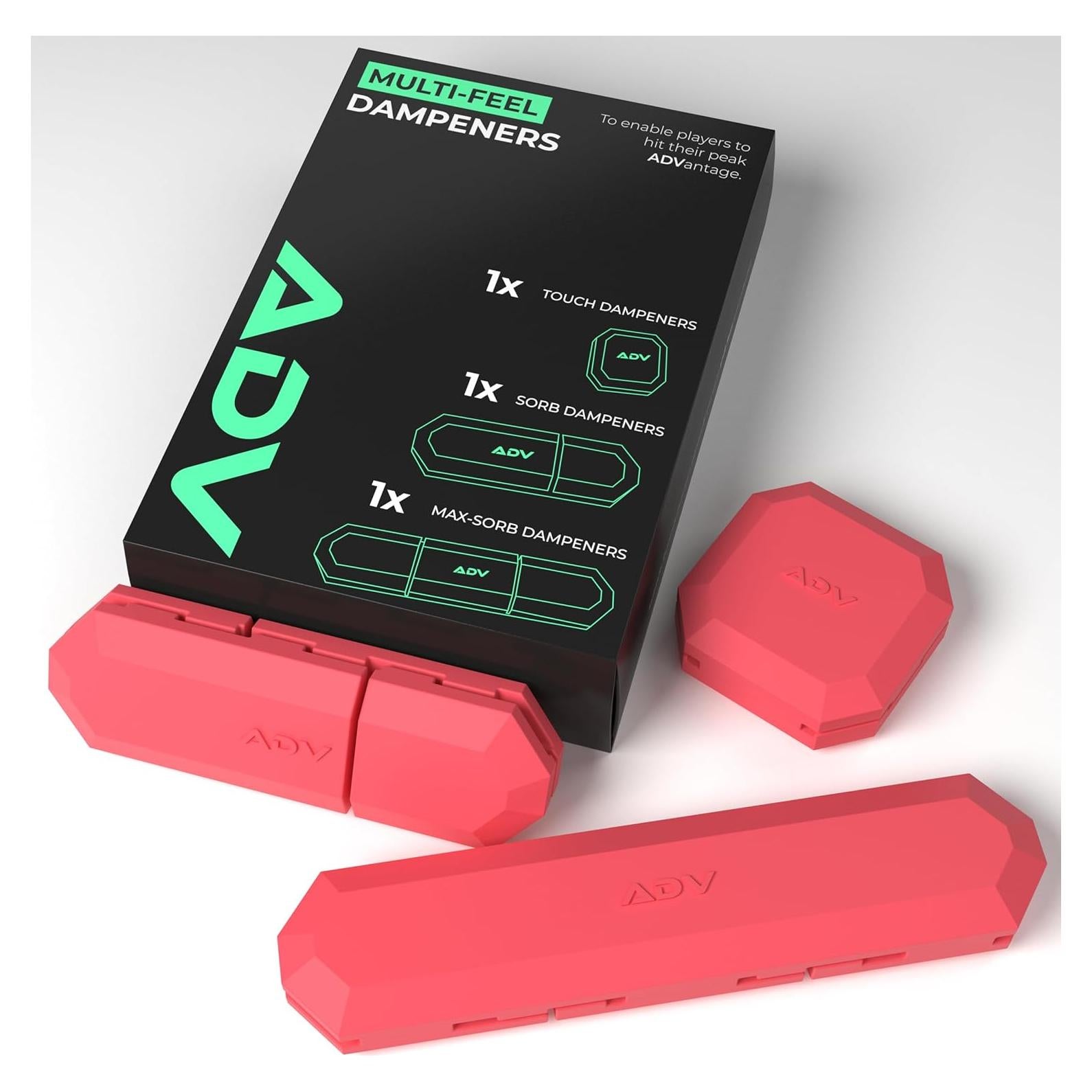 Amortiguador de Raqueta de Tenis ADV - Paquete de 3 - Silicona