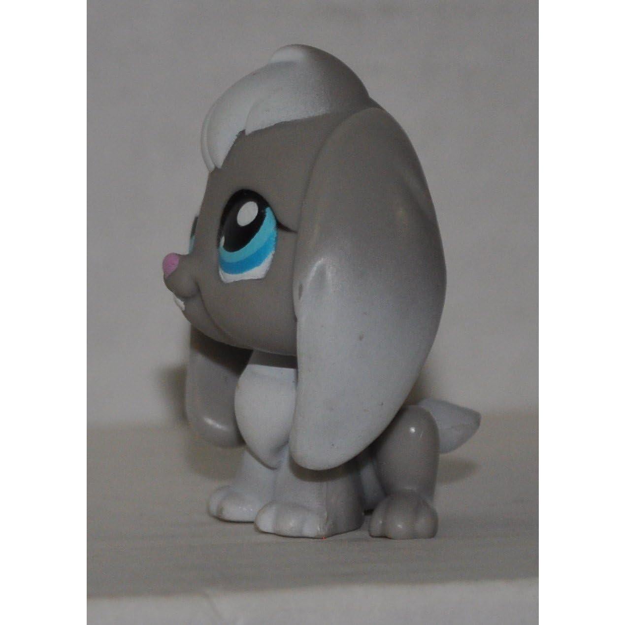 Conejo Littlest Pet Shop #346 Gris Ojos Azules Juguete Coleccionable