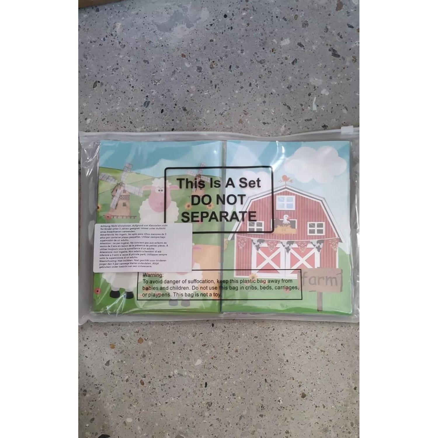 Libros de Colorear Faccito 24 Pcs Animales de Granja