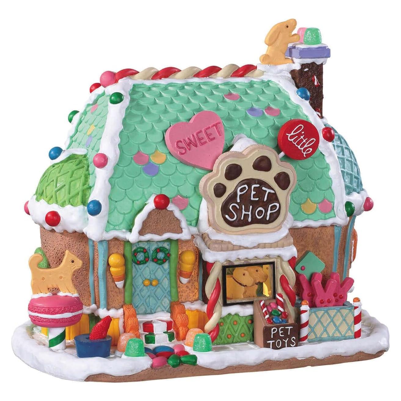 Tienda de Mascotas Dulce Lemax 95528 Iluminada Navidad