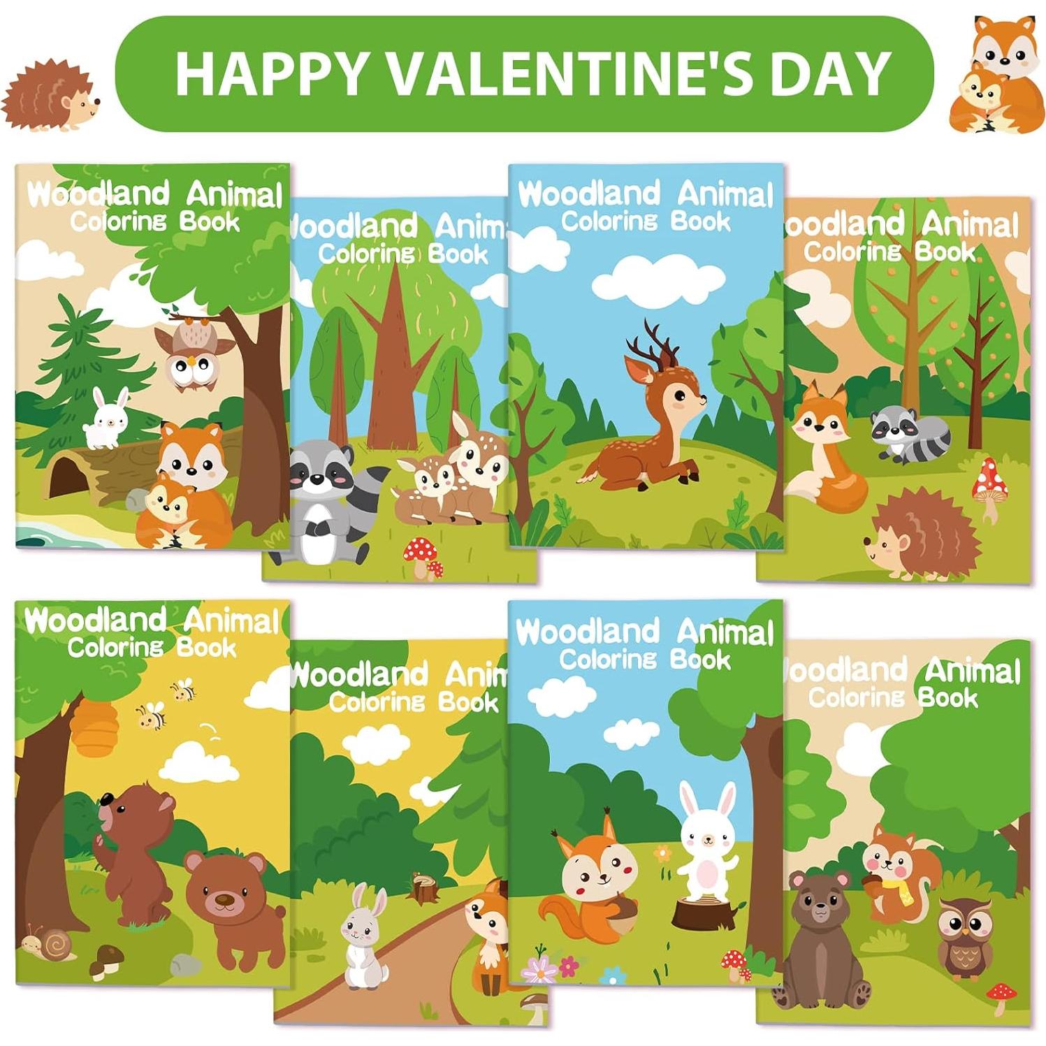 Faccito 24 Libros de Colorear Mini Animales para Niños