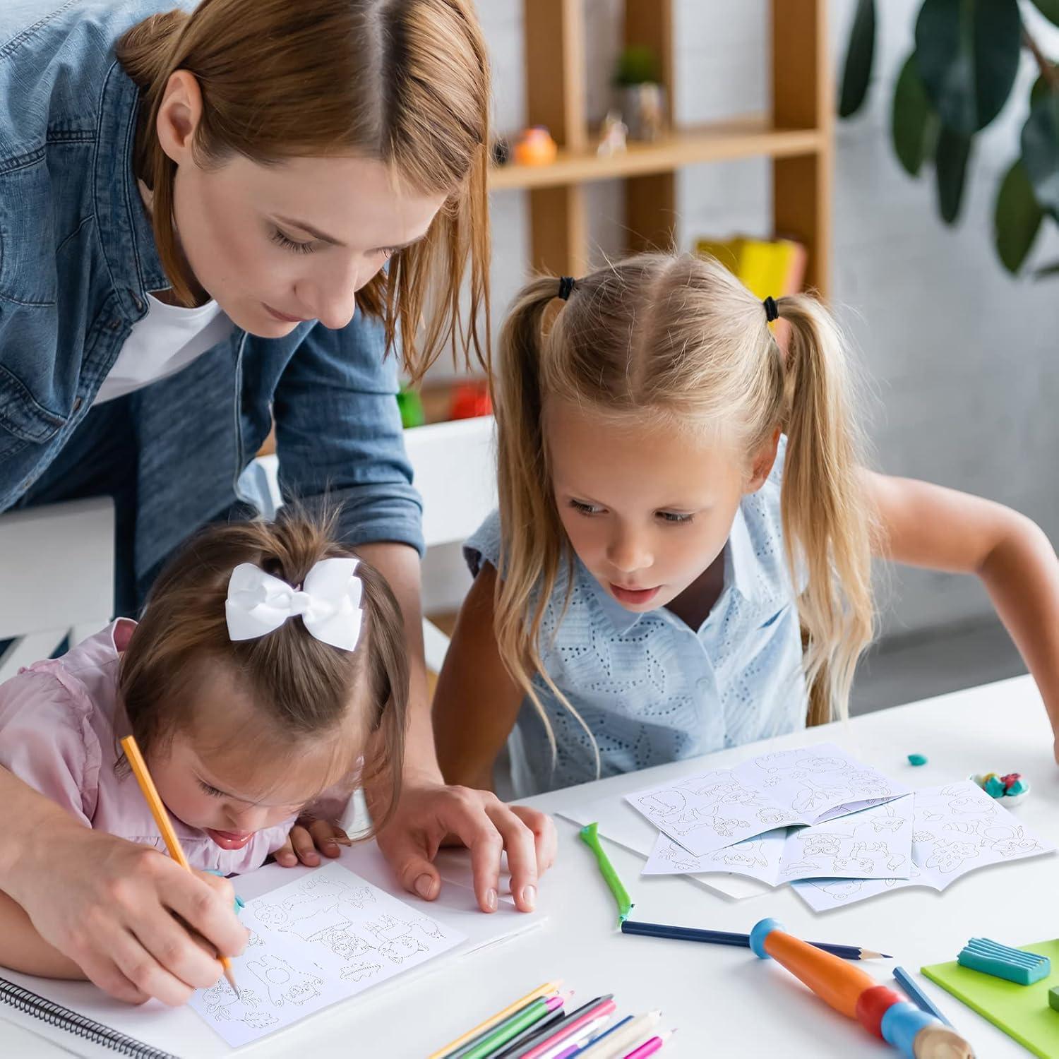 Faccito 24 Libros de Colorear Mini Animales para Niños