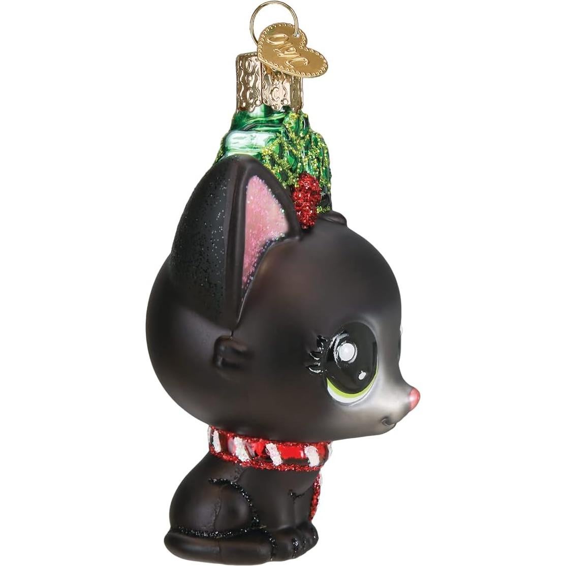 Adorno de Vidrio Soplado Jade Old World Christmas 10.8 cm