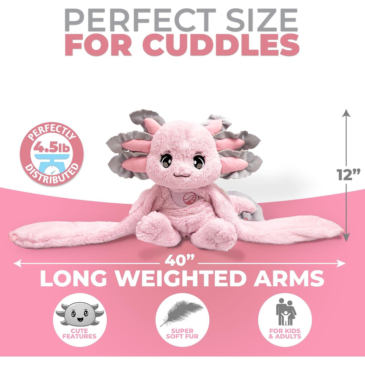 Huggle Healers Ula Axolotl 101.6 cm 2.04 kg Peluche Rosa