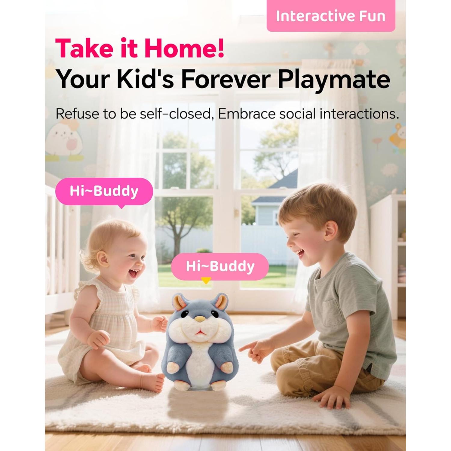 Hámster Hablante Repetidor TWORIVER para Niños 18+ Meses