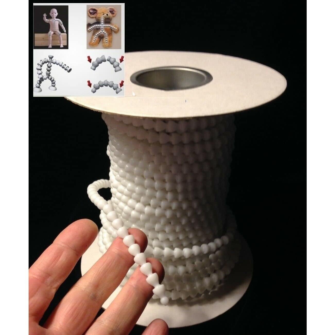 Jeton Armature Flexible Modular 30 Piezas 2.38 mm para Muñeca