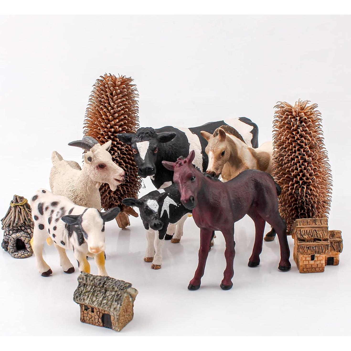 Figuras de Animales de Granja LC JoyCre 6PCS Realistas