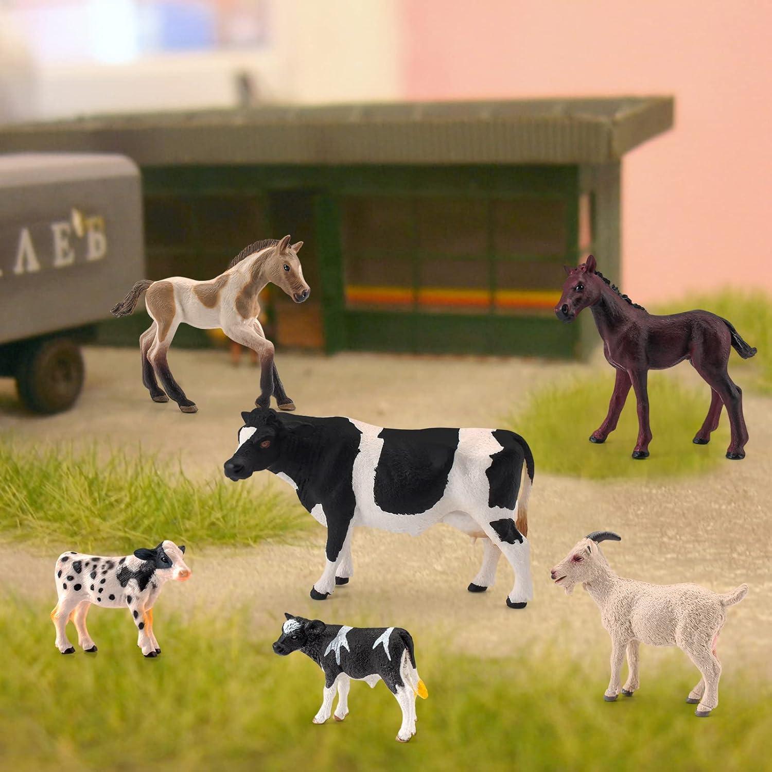 Figuras de Animales de Granja LC JoyCre 6PCS Realistas