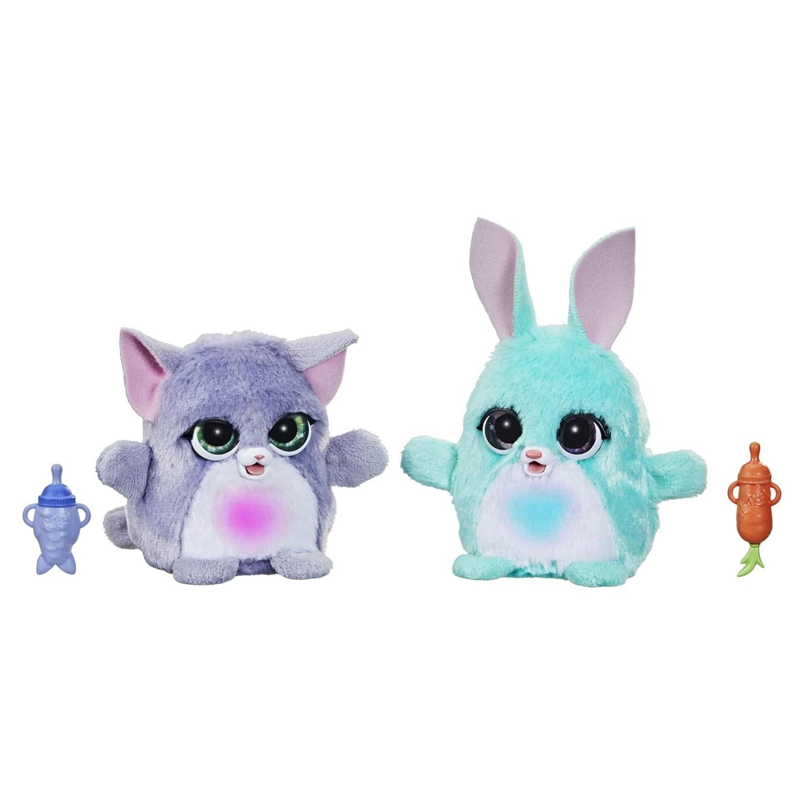 FurReal Fuzzalots Gatito y Conejo Juguete Interactivo 348g