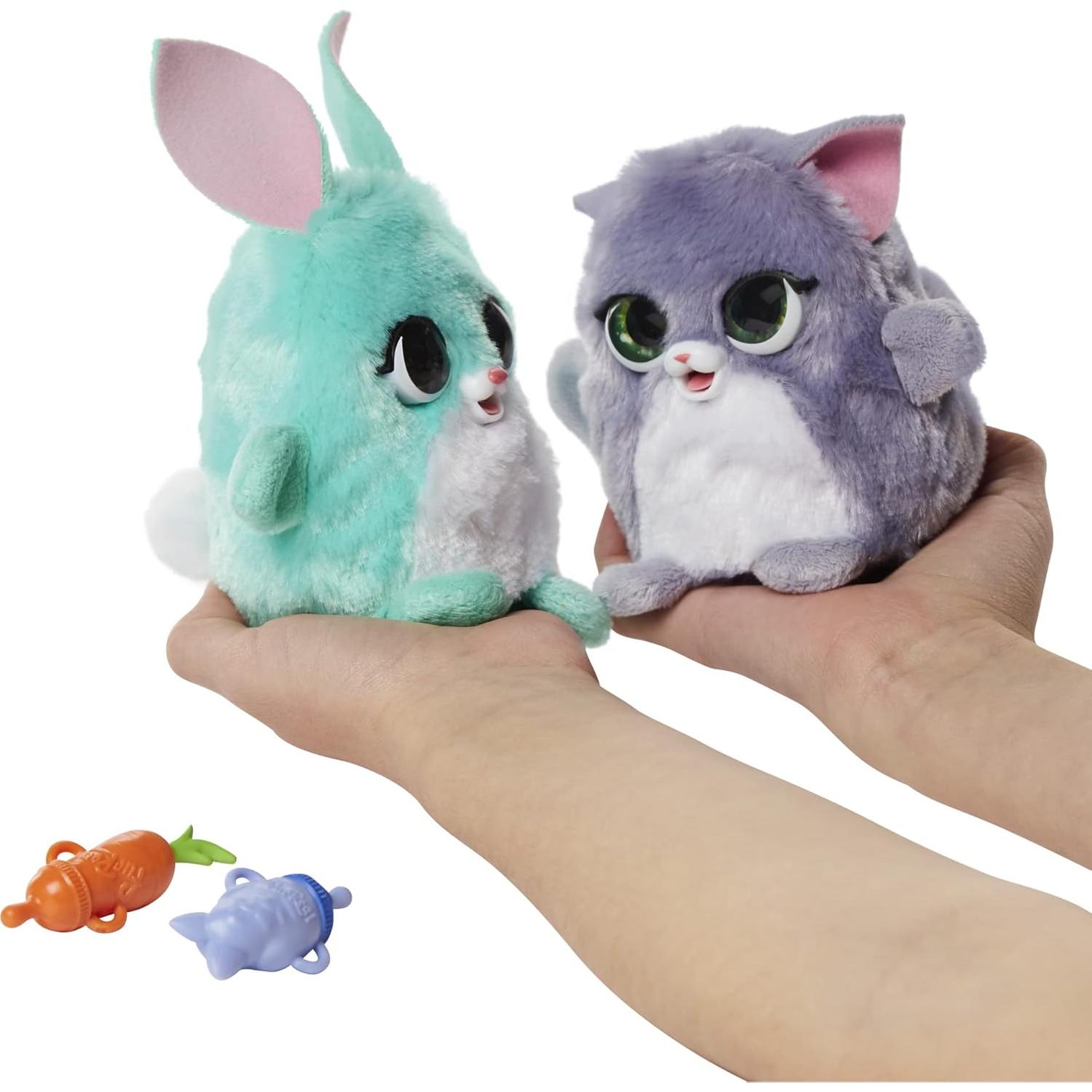 FurReal Fuzzalots Gatito y Conejo Juguete Interactivo 348g