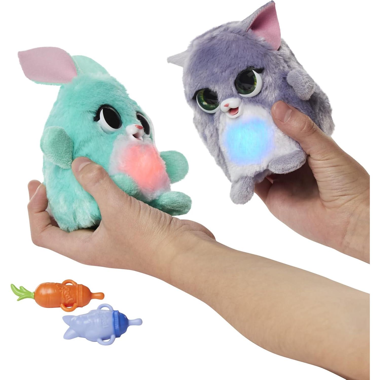 FurReal Fuzzalots Gatito y Conejo Juguete Interactivo 348g