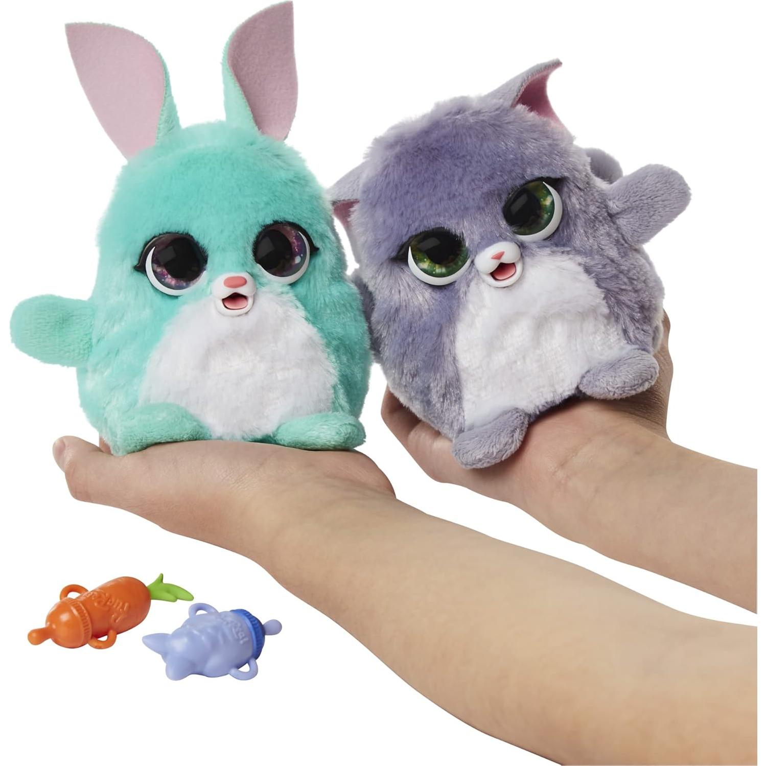 FurReal Fuzzalots Gatito y Conejo Juguete Interactivo 348g