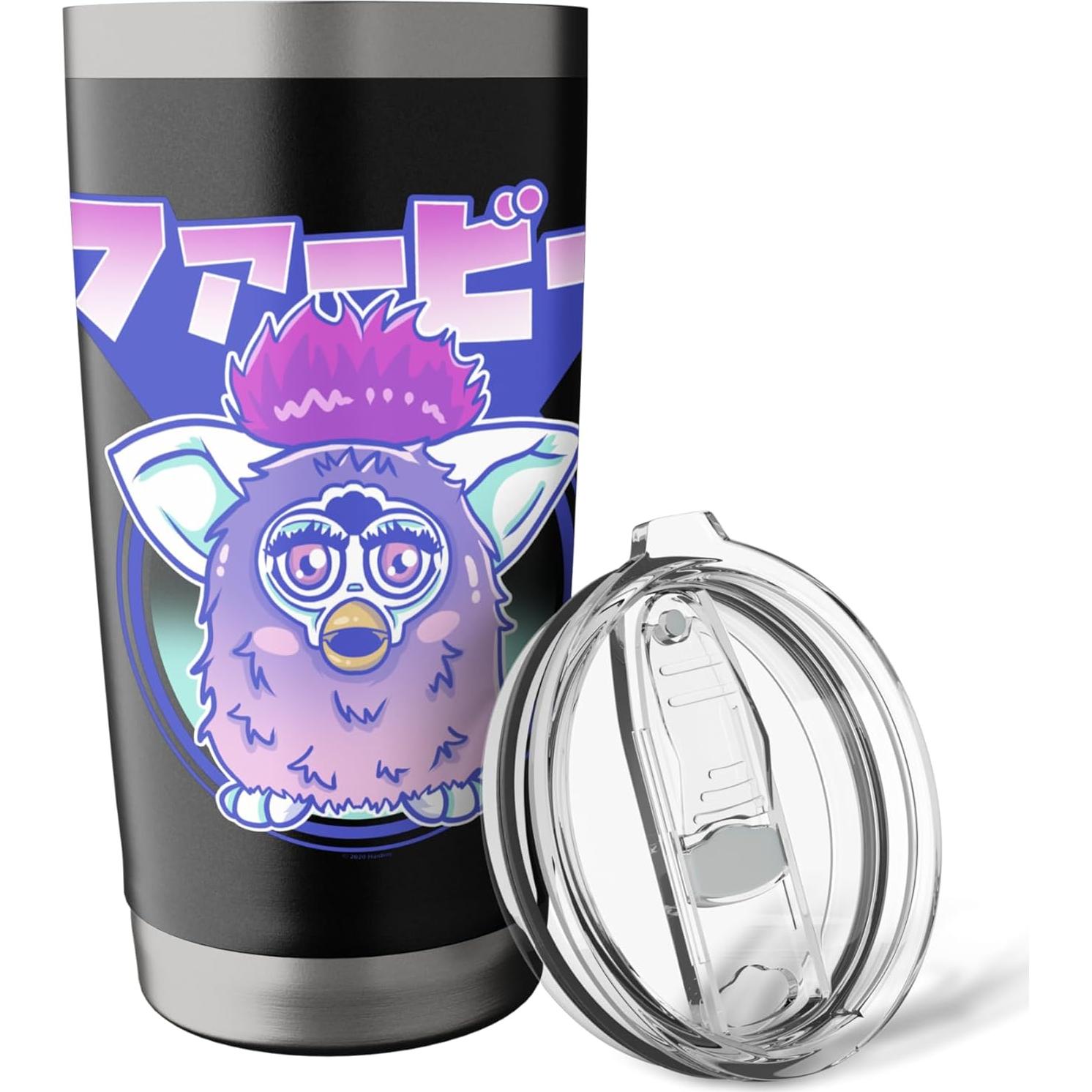 Vaso Térmico Furby 20 oz Acero Inoxidable Aislado Negro